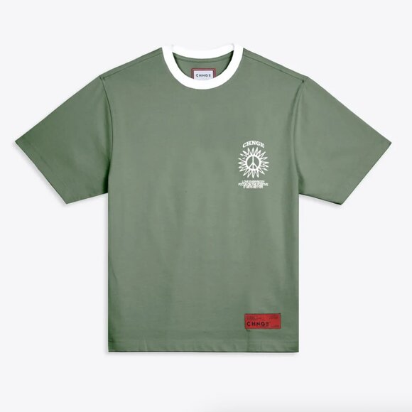 CHNGE Happy People Ringer T-shirt - Picture 1 of 8